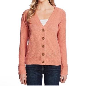 Vince Camuto V- Neck Button -Up Sweater Size XL